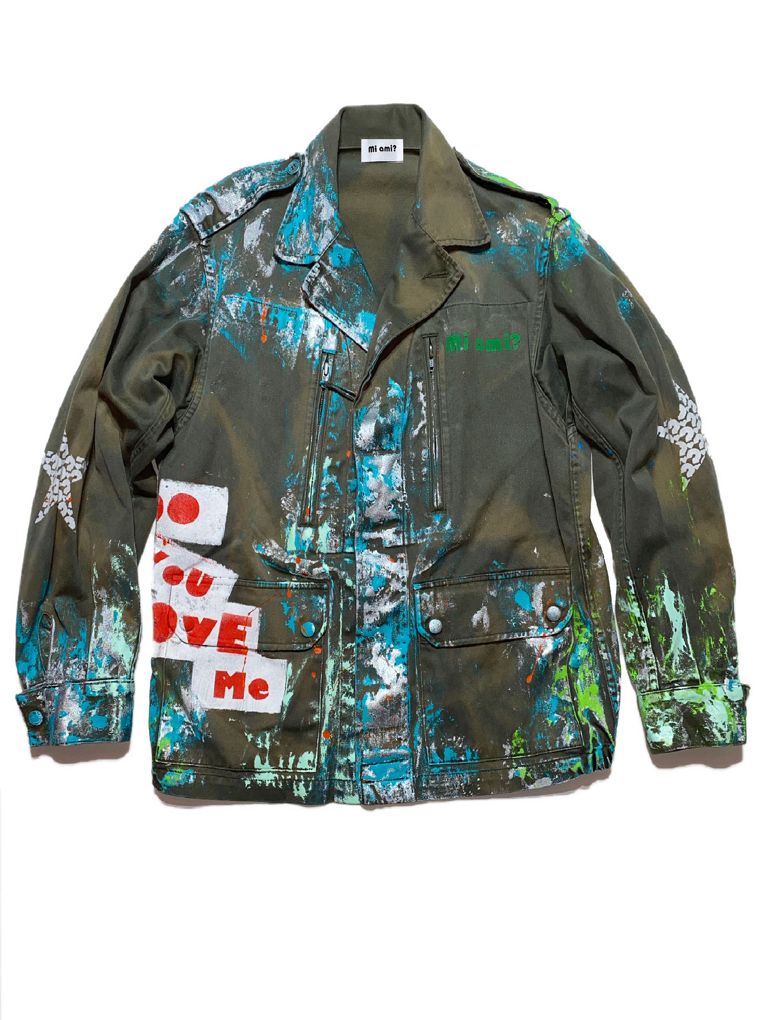 品質は世界中で人気があります OneOfAkinD Re:make paint jacket 